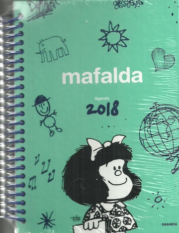 Mafalda 2018, Agenda anillada - Verde